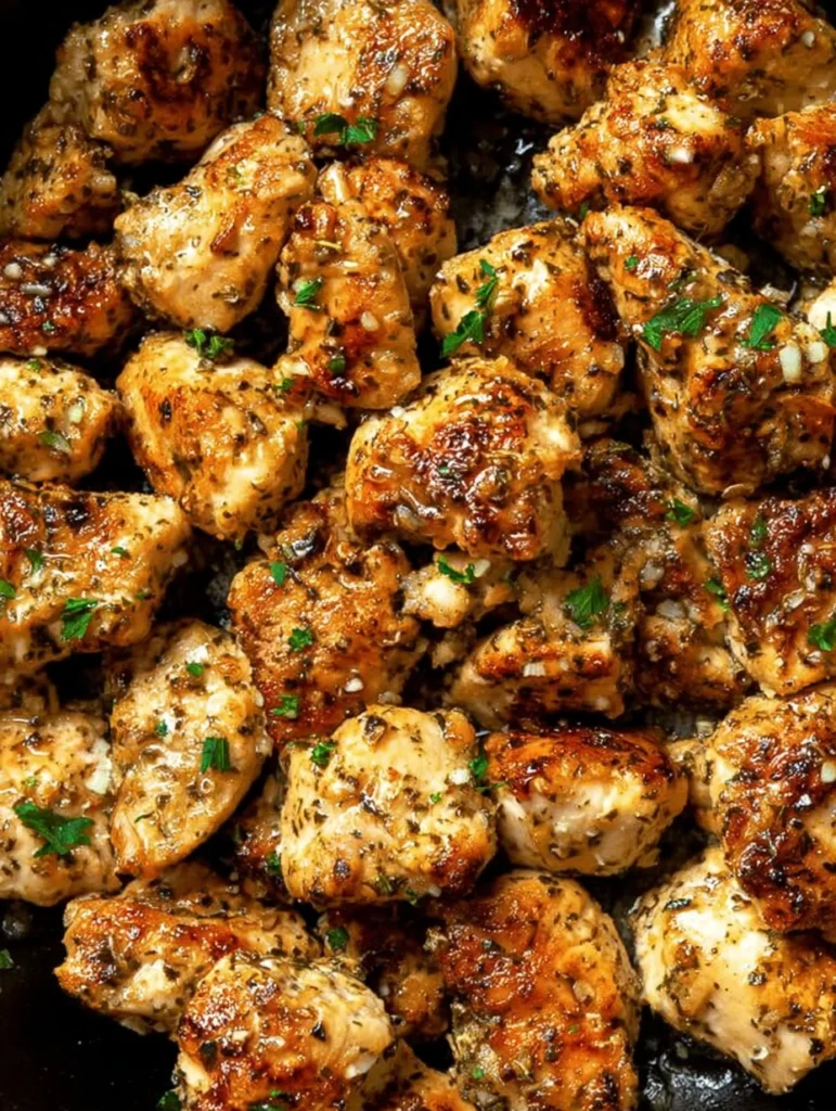 15-Minute Garlic Butter Chicken Bites: Easy One-Pan Recipe