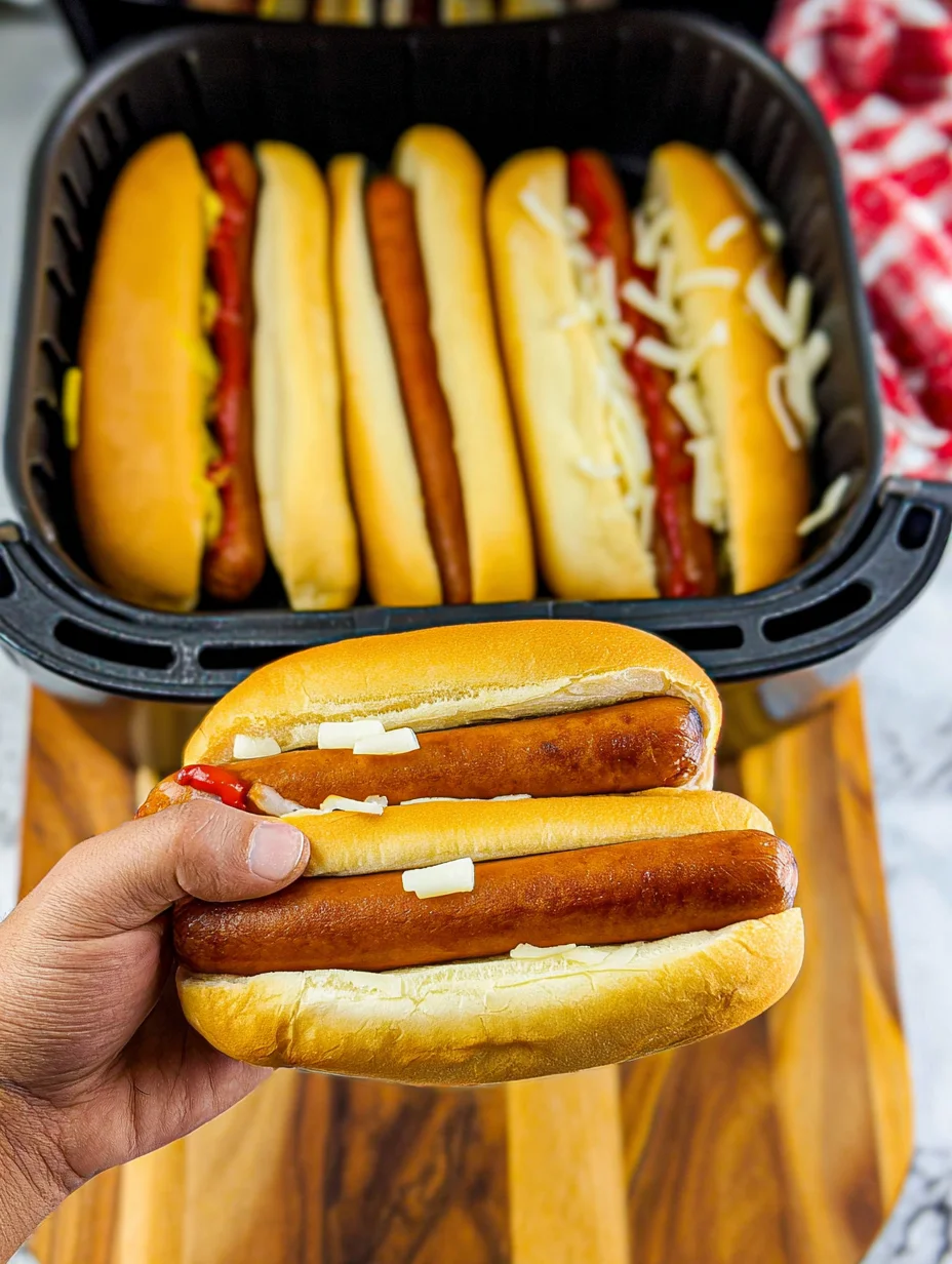 Air Fryer Hot Dogs