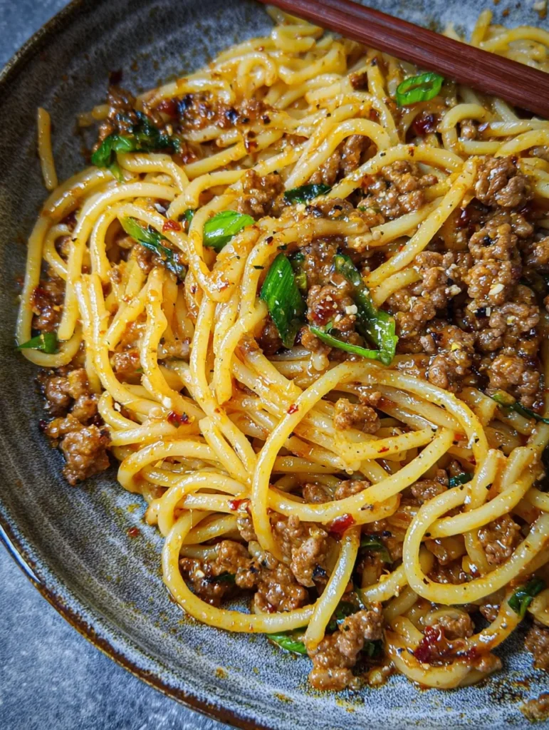 Asian Ground Beef Noodles