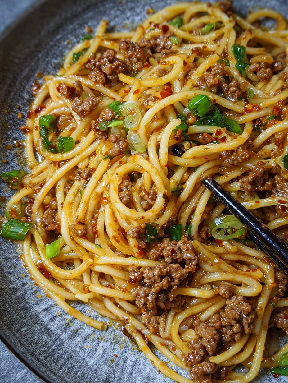 Asian Ground Beef Noodles