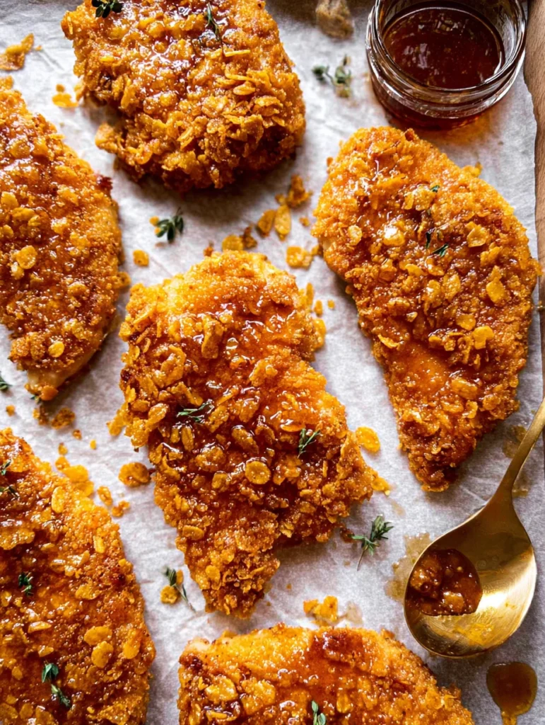 Baked Crunchy Hot Honey Chicken