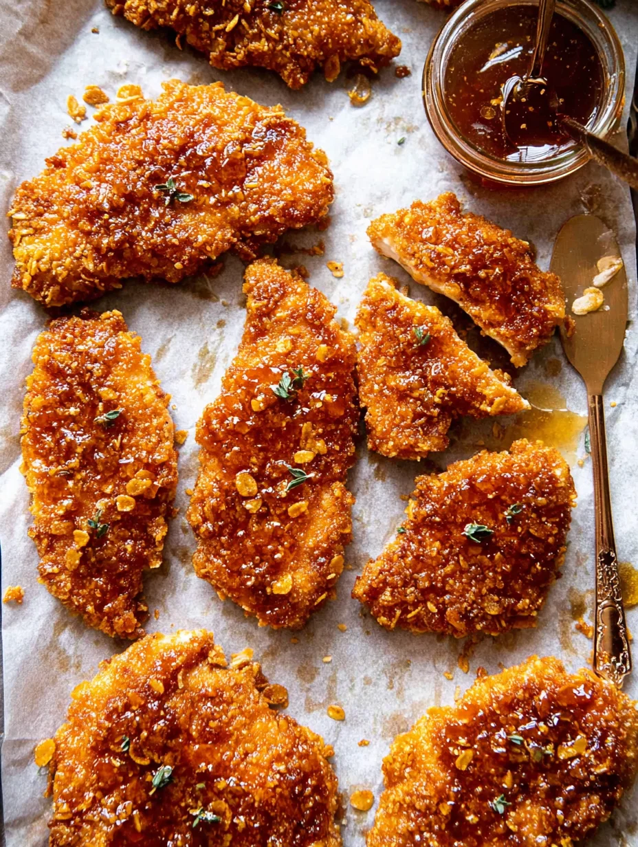 Baked Crunchy Hot Honey Chicken