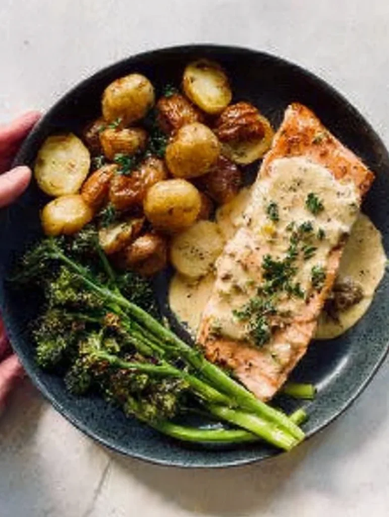Baked Salmon with Amazing Lemon Sauce