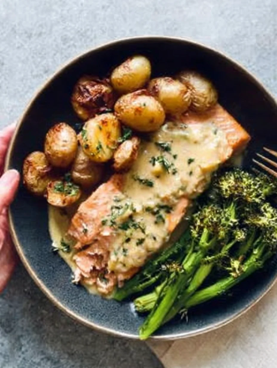 Baked Salmon with Amazing Lemon Sauce