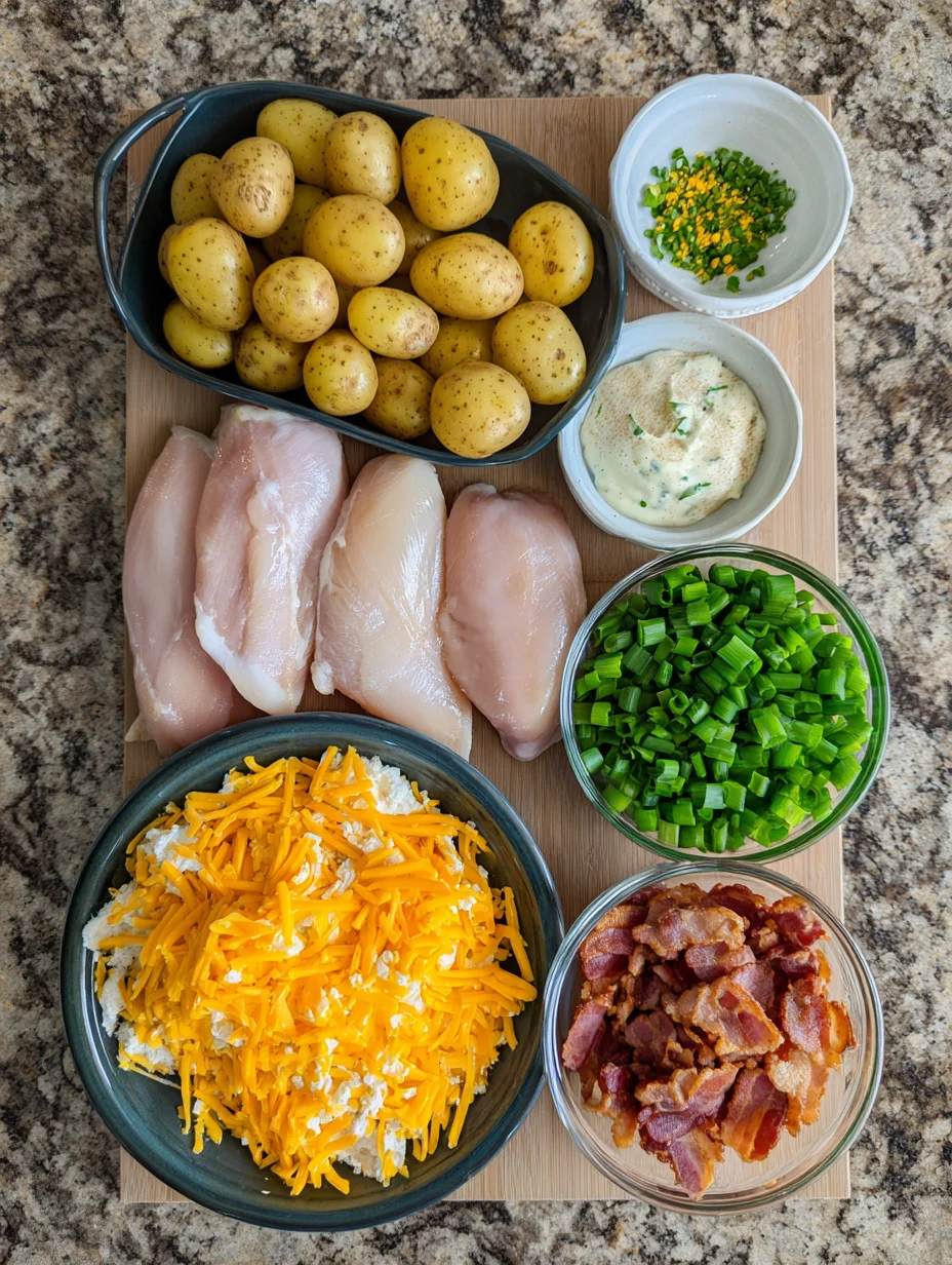 Chicken Bacon Ranch Casserole with Potatoes