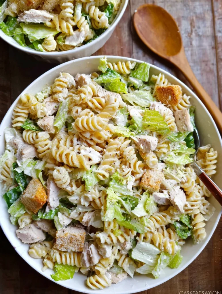 Chicken Caesar Pasta Salad