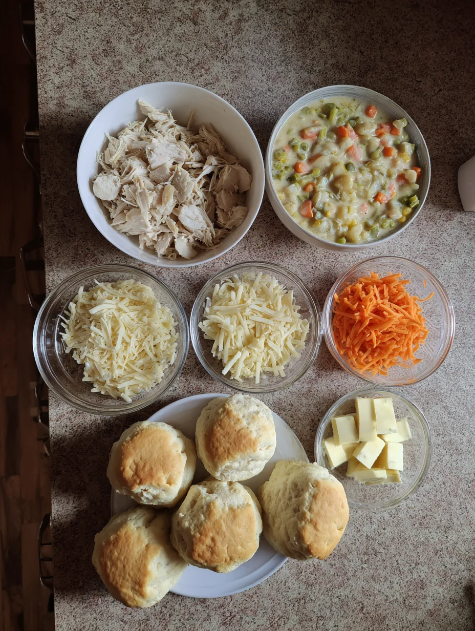 Chicken Pot Pie with Biscuits