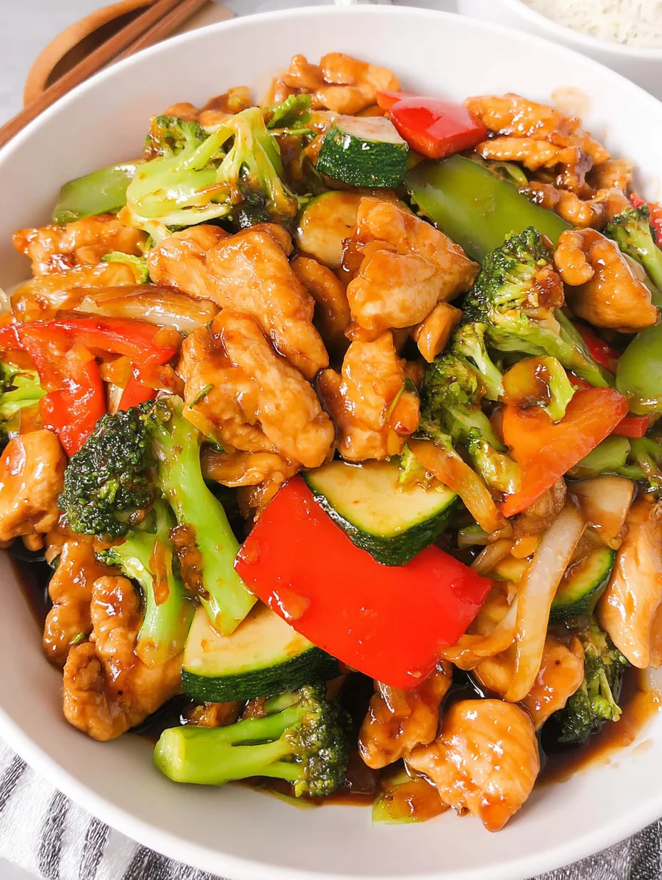 Chicken with Mixed Vegetable Stir Fry