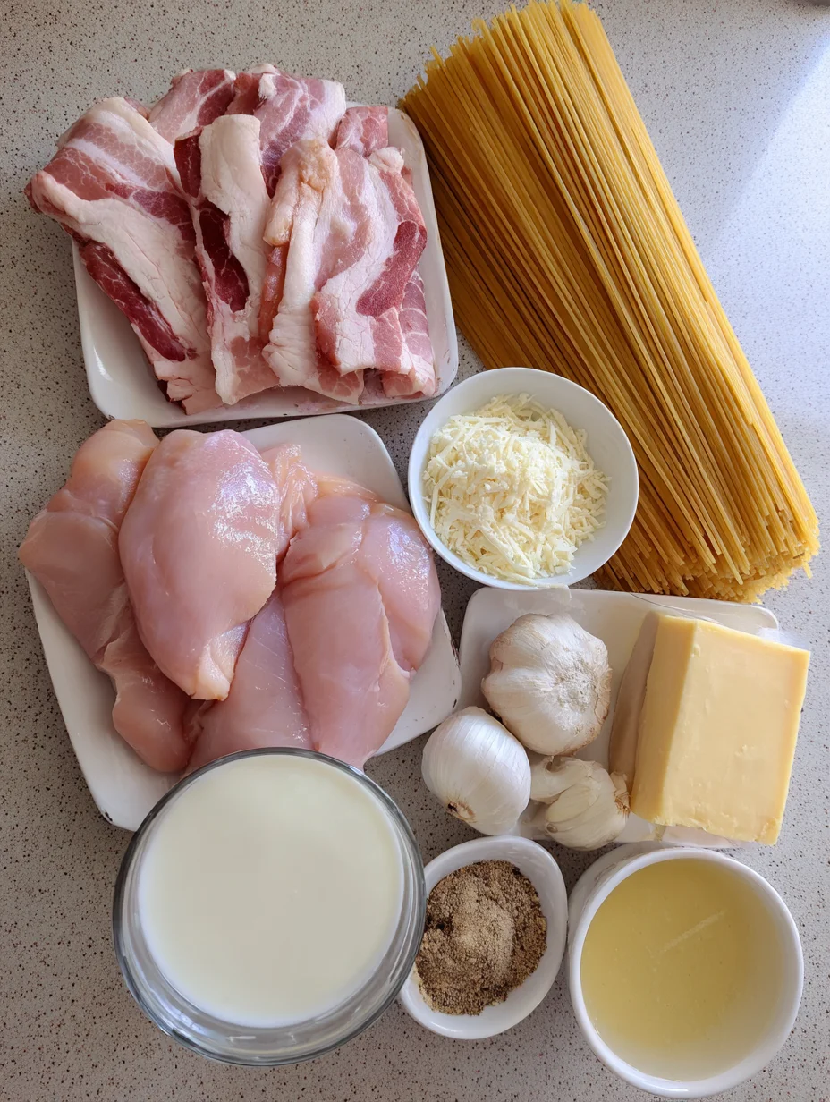 Cream Cheese Bacon Chicken Pasta