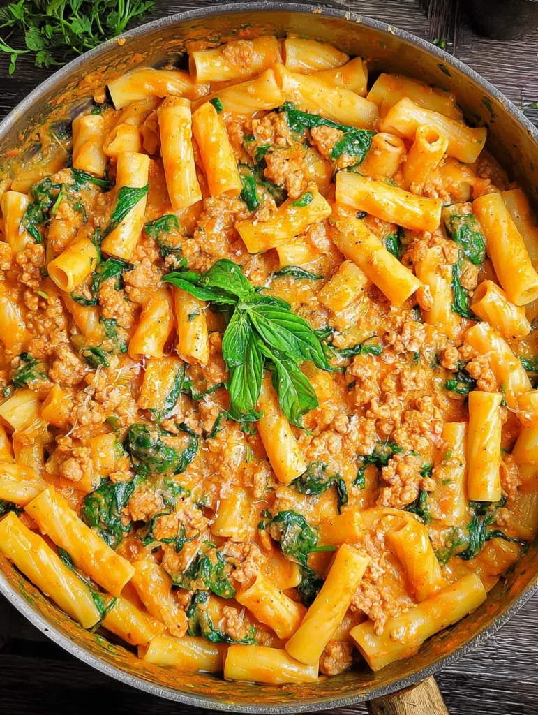 Creamy Sausage Rigatoni (One-Pan, 30-Minute Meal)