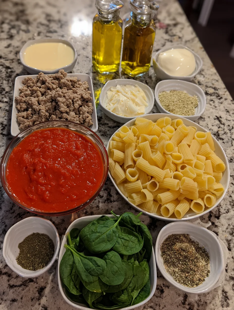 Creamy Sausage Rigatoni