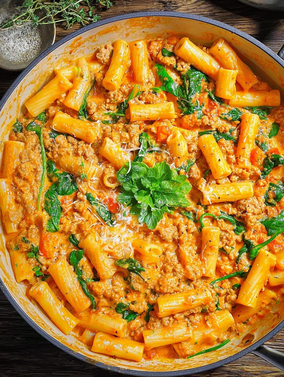 Creamy Sausage Rigatoni
