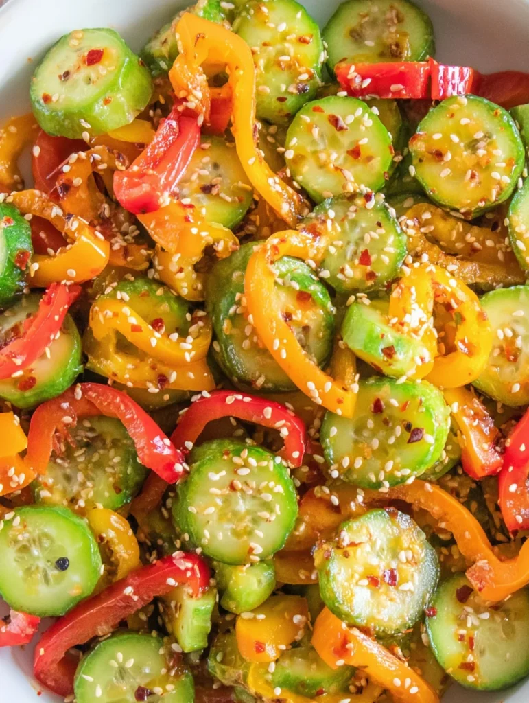 Cucumber & Pepper Salad