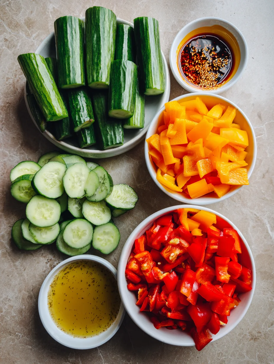 Cucumber & Pepper Salad