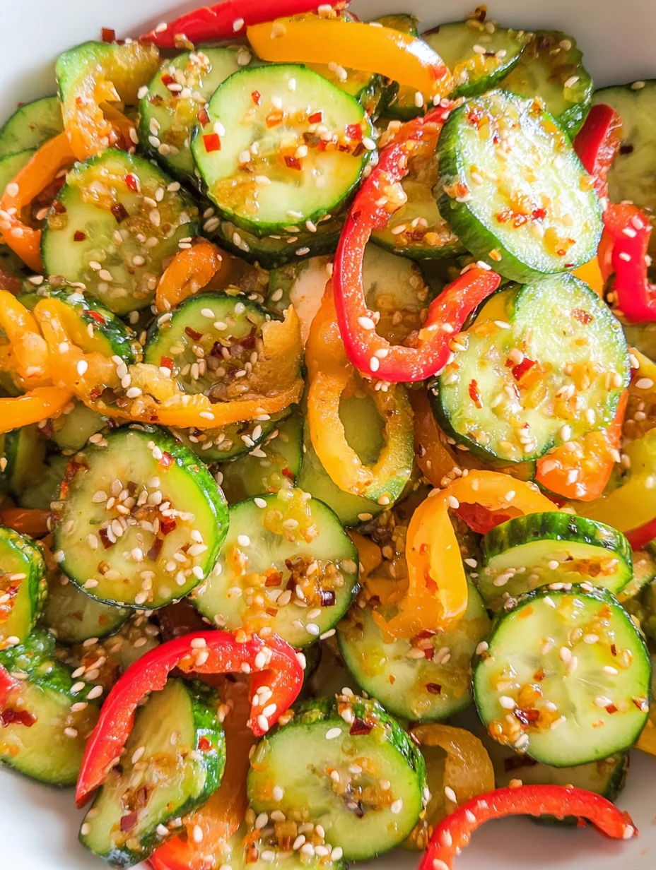 Cucumber & Pepper Salad