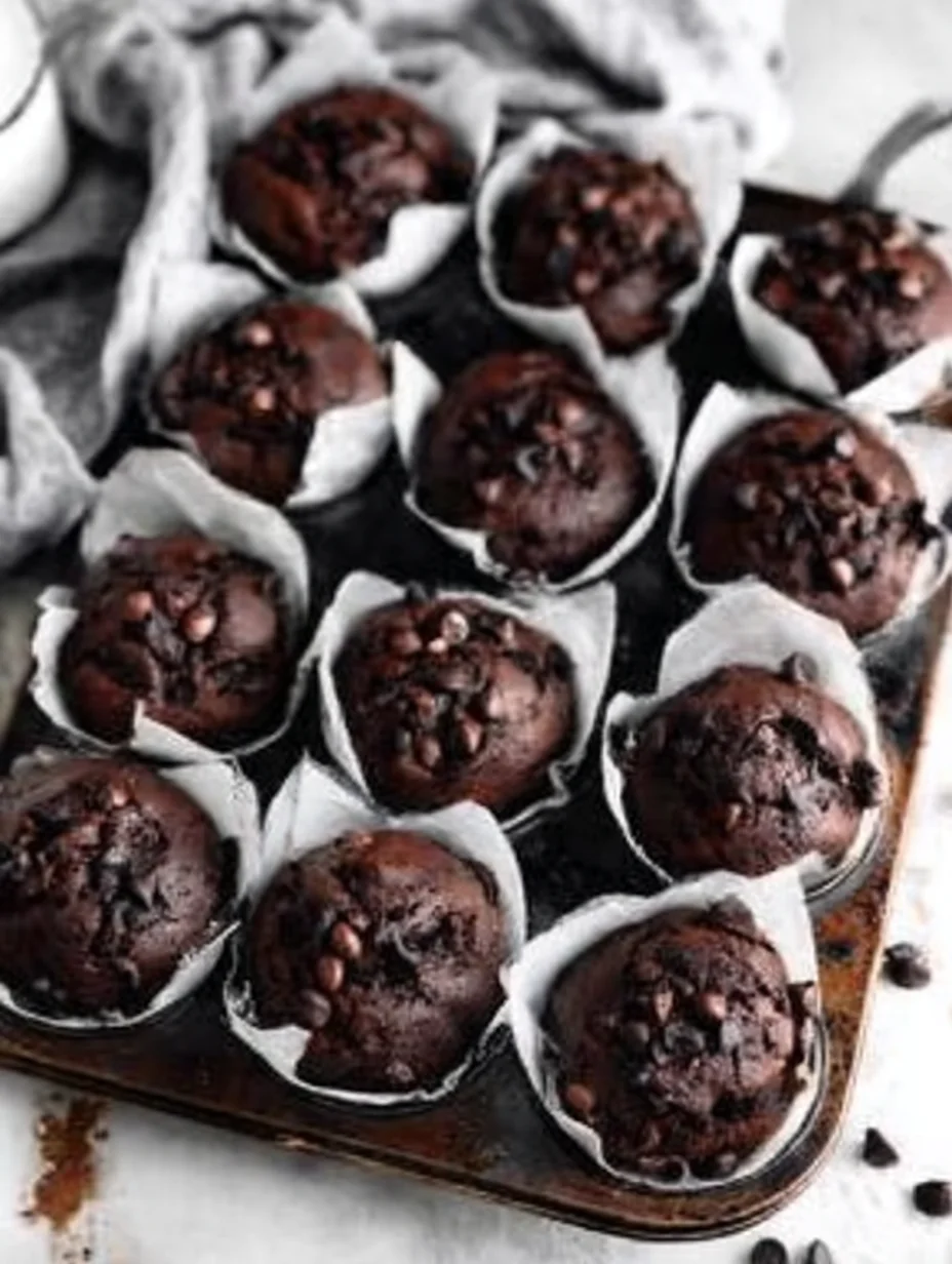 Double Chocolate Espresso Muffins
