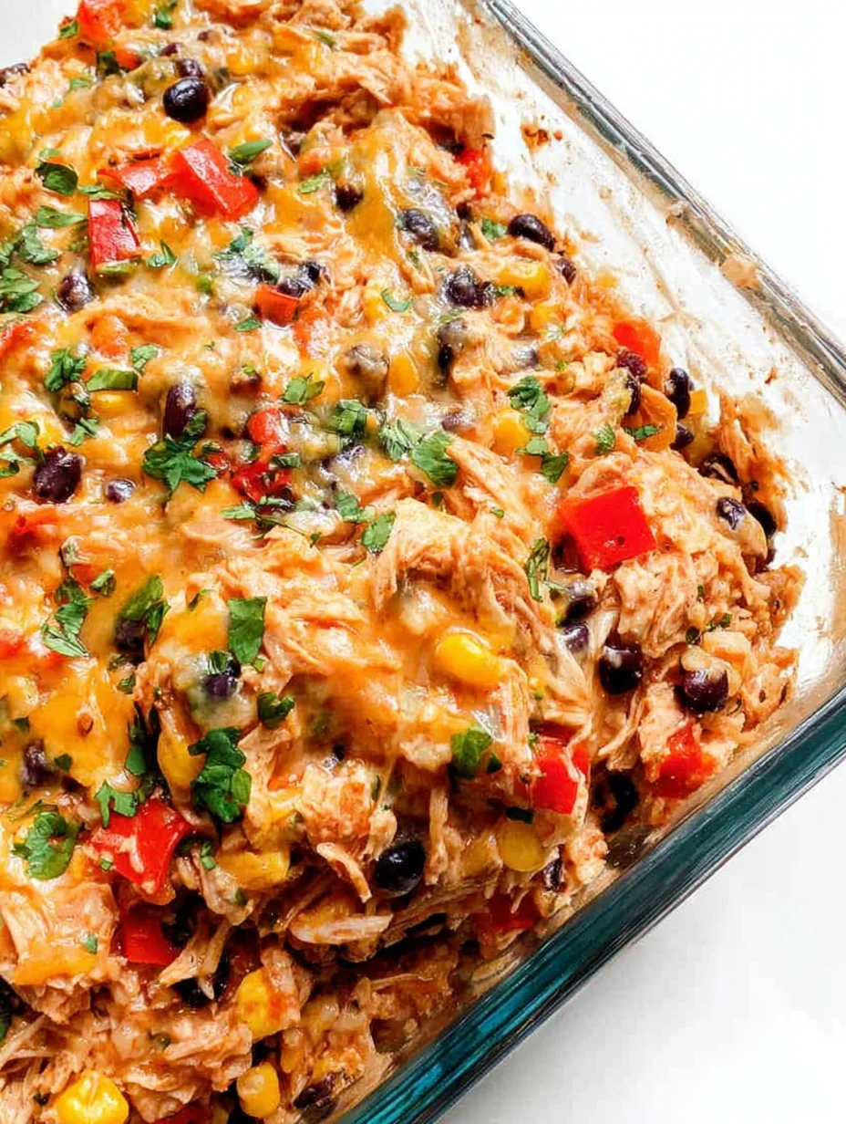 Easy Chicken Burrito Casserole