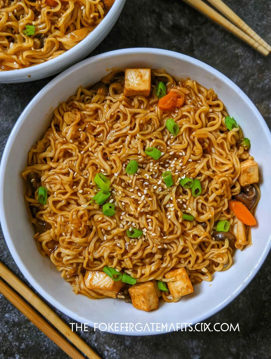 Easy Saucy Ramen Noodles