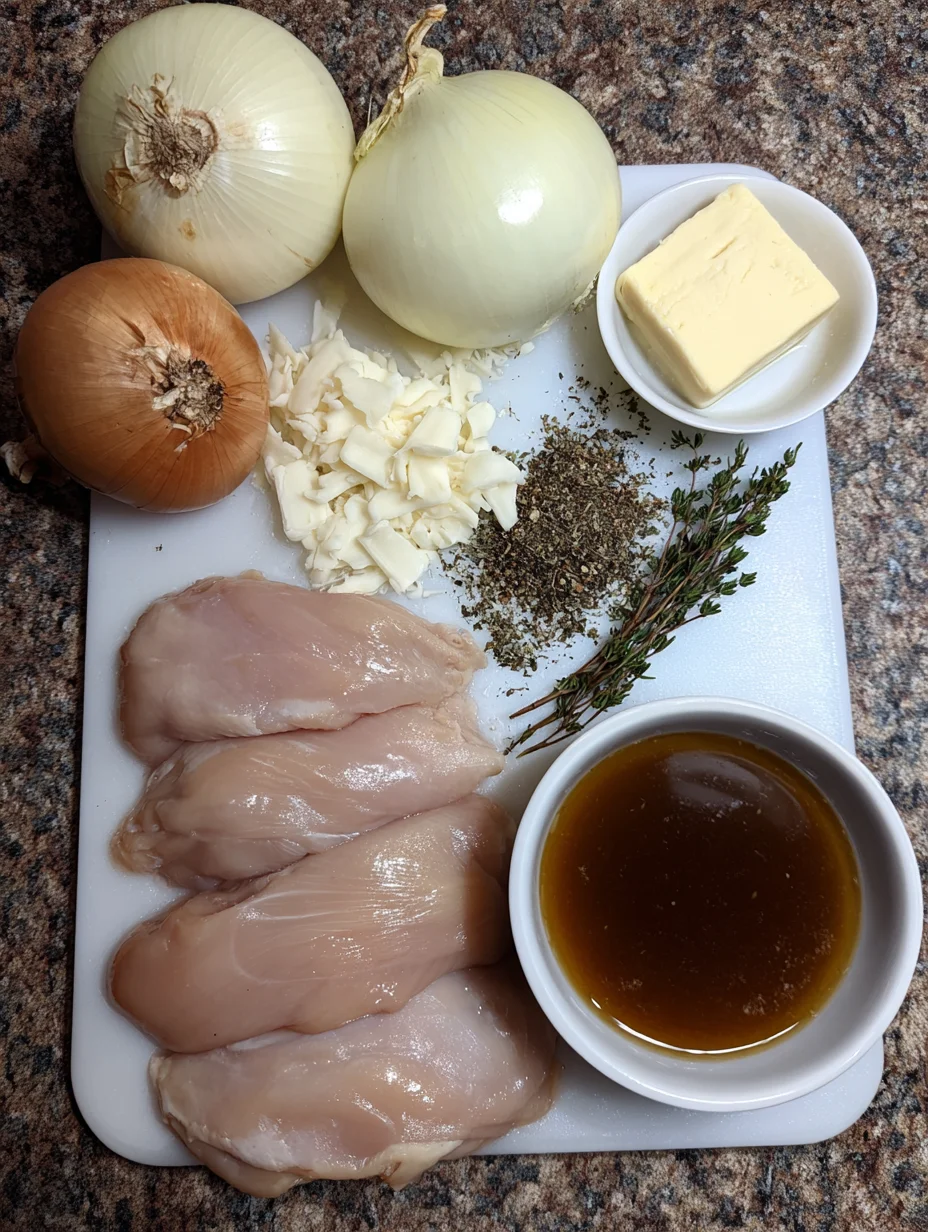 French Onion Chicken Bake