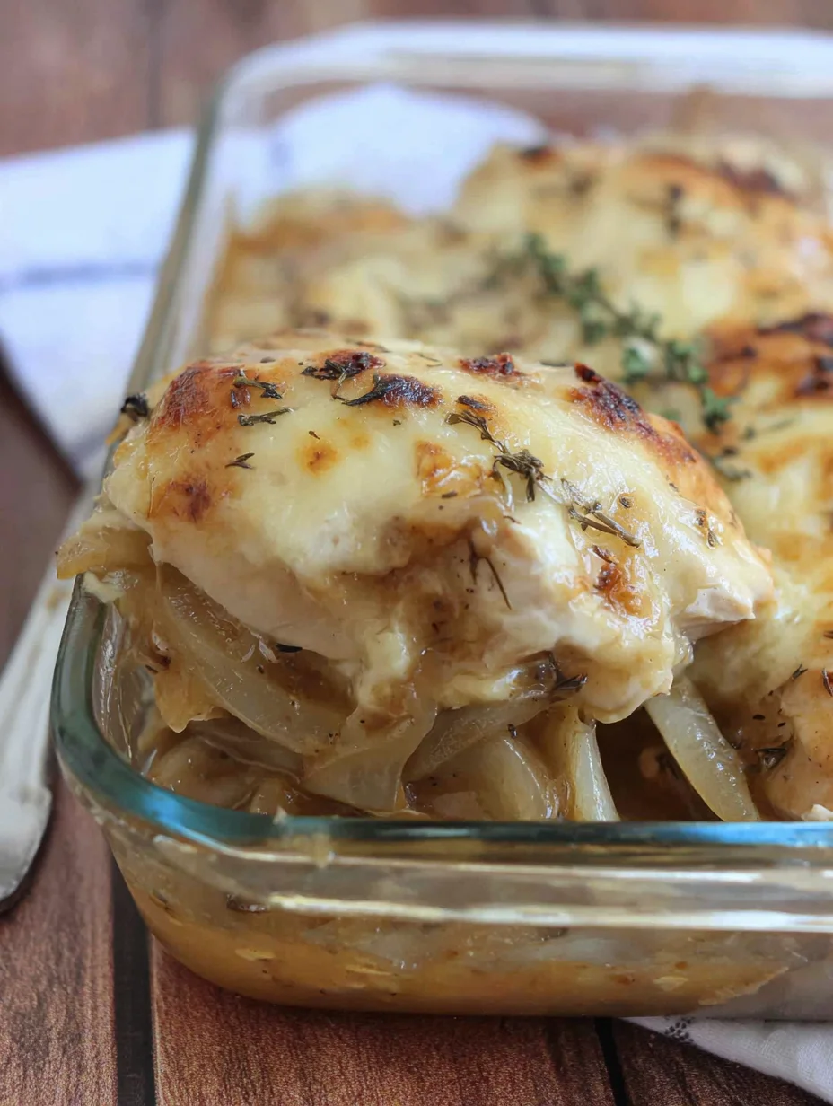 French Onion Chicken Bake