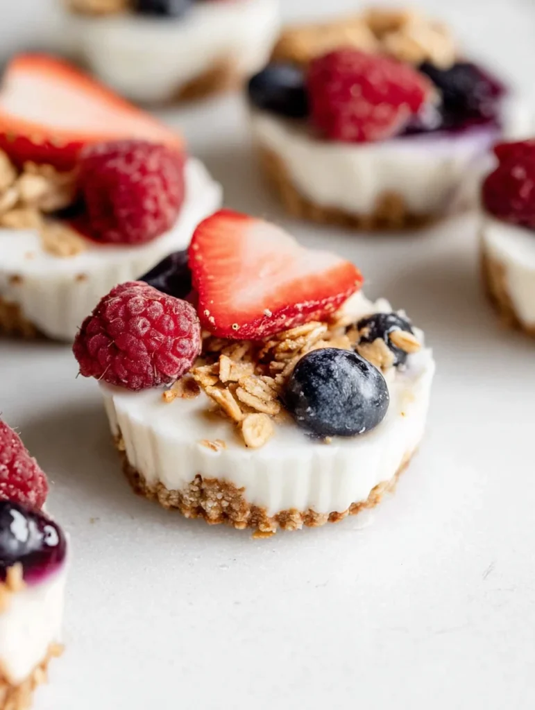 Frozen Yogurt Granola Cups