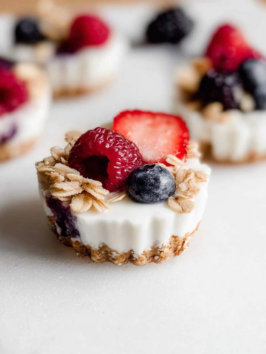 Frozen Yogurt Granola Cups