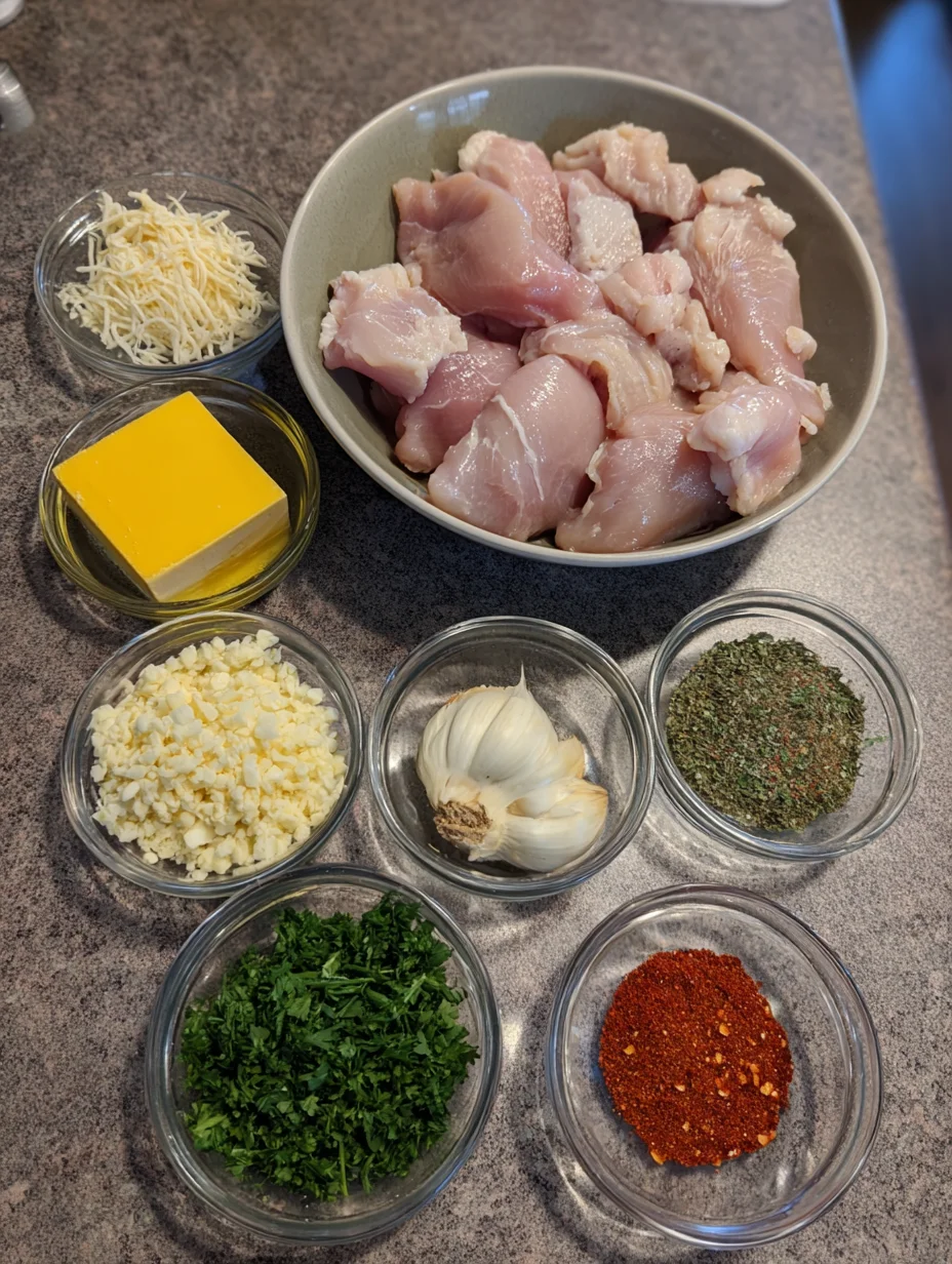 Garlic Parmesan Chicken Skewers