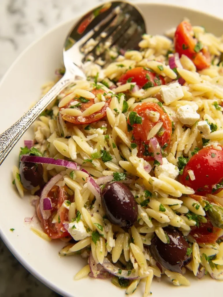 Greek Orzo Pasta Salad