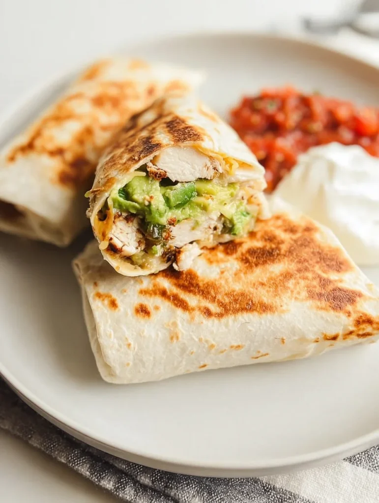 Grilled Avocado Chicken Wraps
