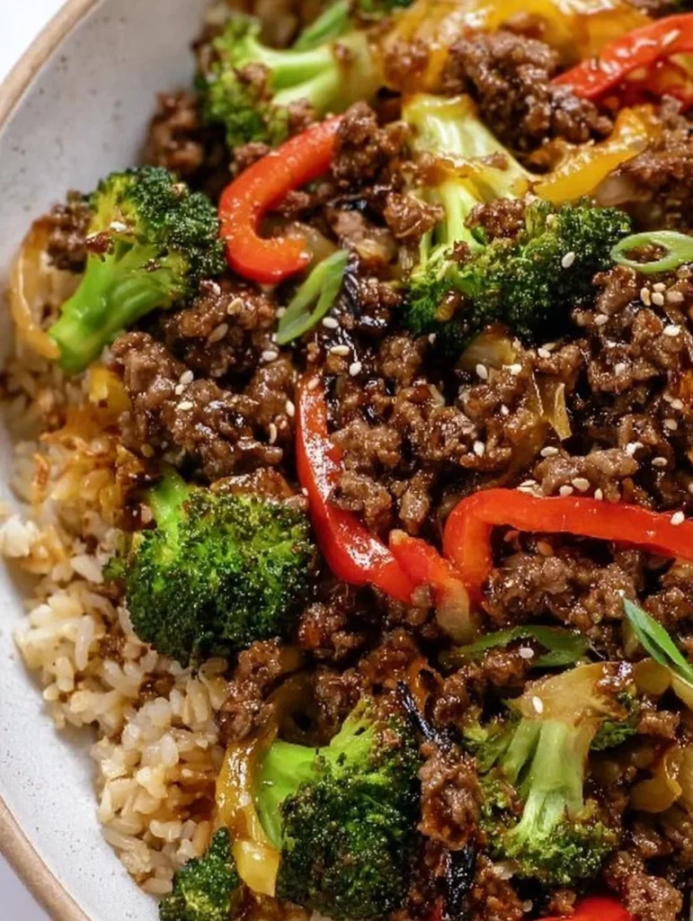 Ground Beef and Broccoli