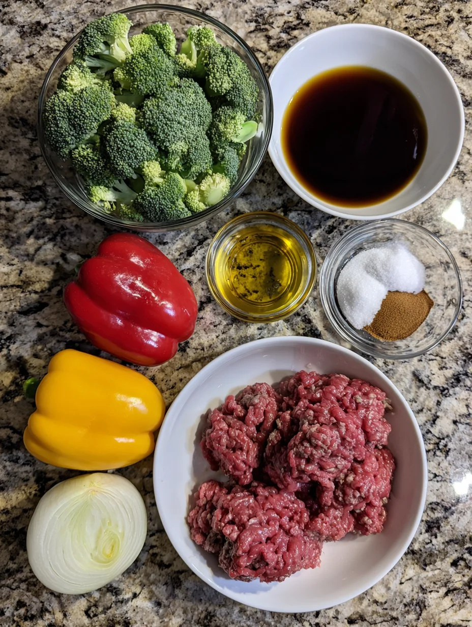 Ground Beef and Broccoli
