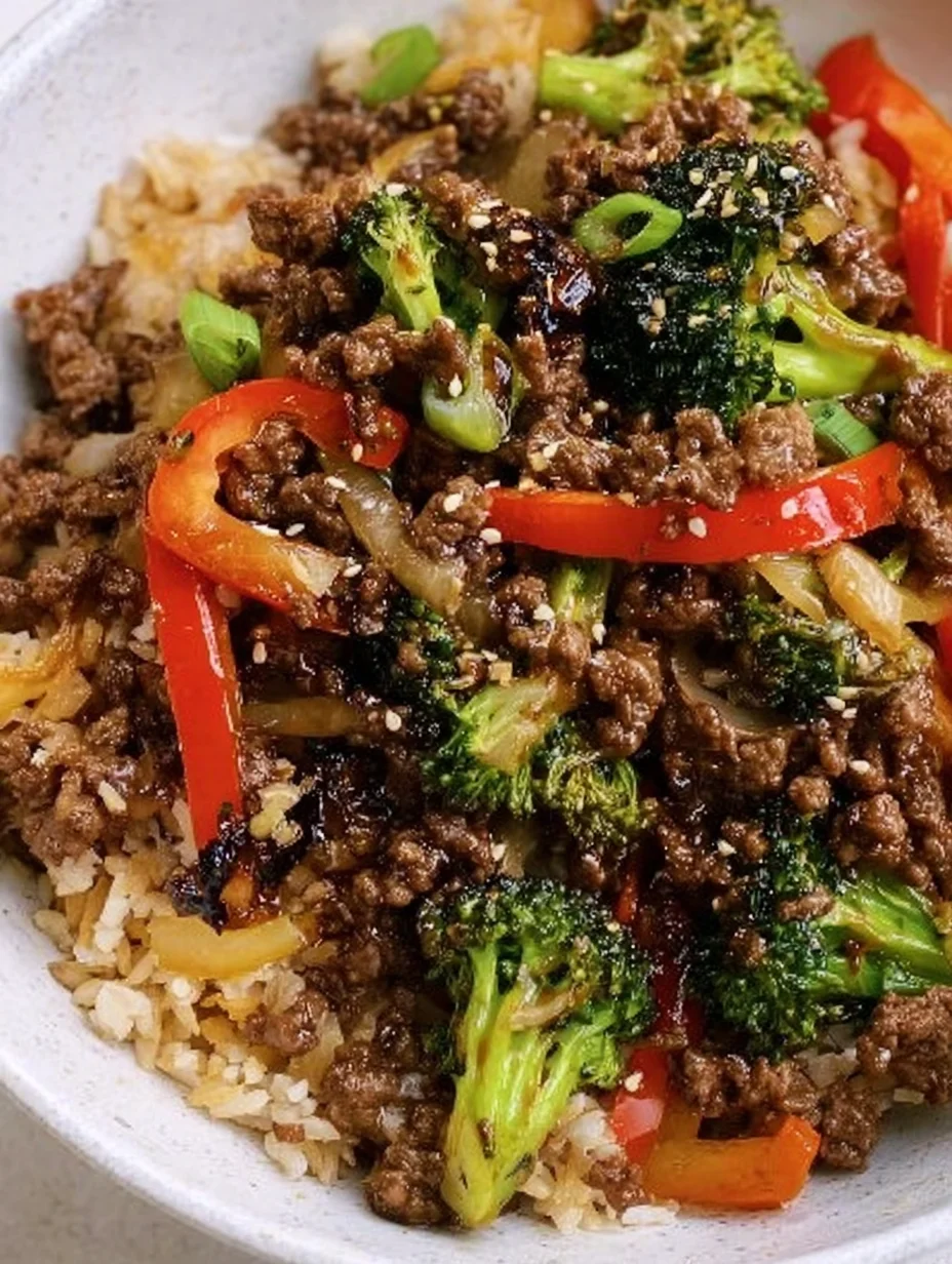 Ground Beef and Broccoli