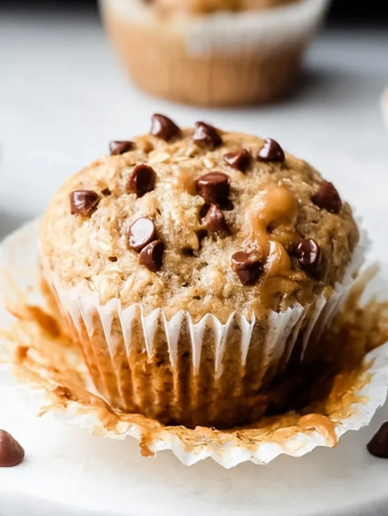 Healthy Peanut Butter Banana Muffins