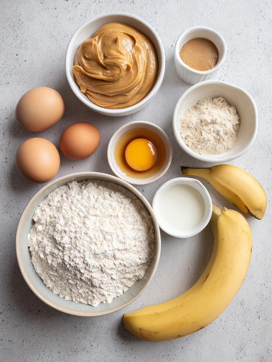 Healthy Peanut Butter Banana Muffins