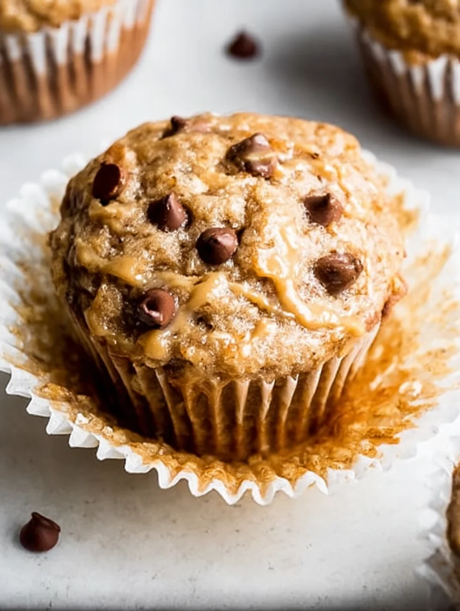 Healthy Peanut Butter Banana Muffins
