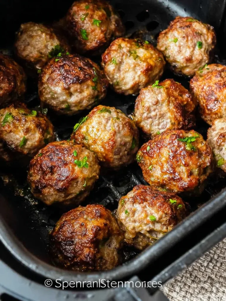 Juicy Air Fryer Meatballs