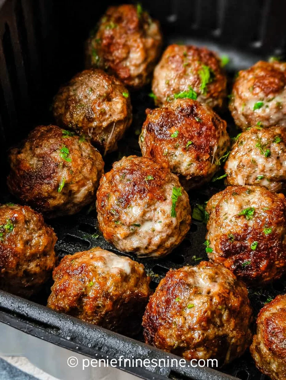 Juicy Air Fryer Meatballs
