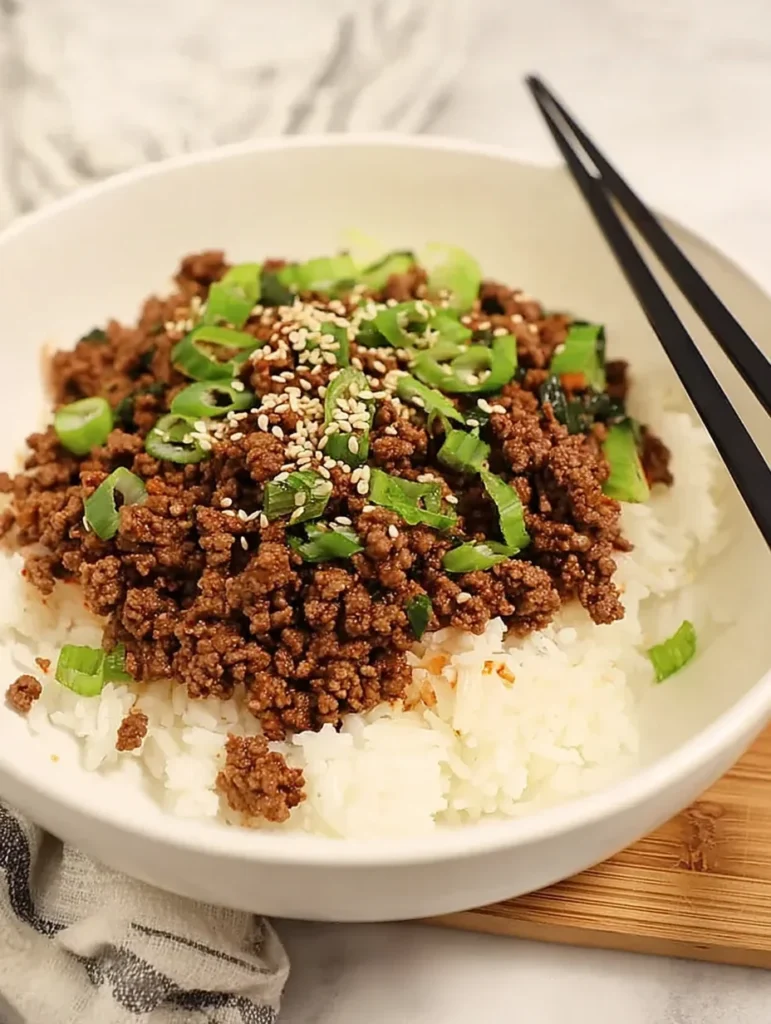 Korean Ground Beef Bowl