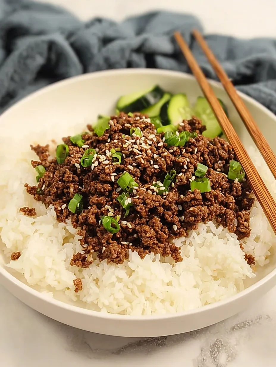 Korean Ground Beef Bowl