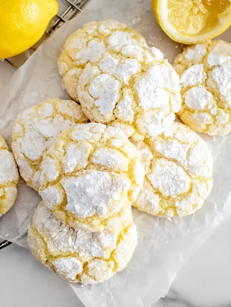 Lemon Crinkle Cookies