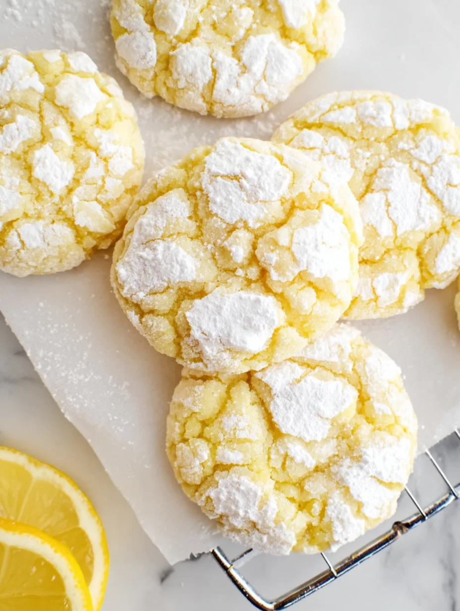 Lemon Crinkle Cookies