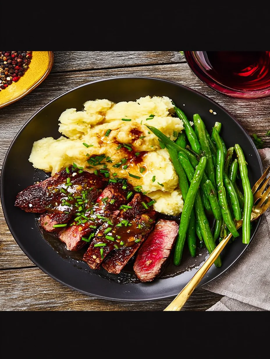 Ribeye and Roasted Garlic Pan Sauce