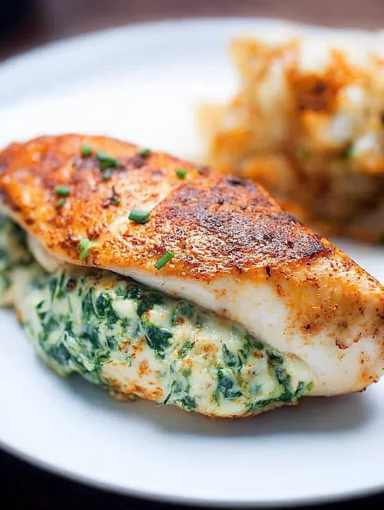 Spinach Stuffed Chicken Breasts