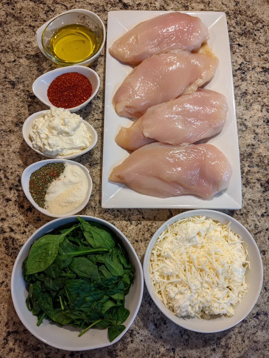 Spinach Stuffed Chicken Breasts
