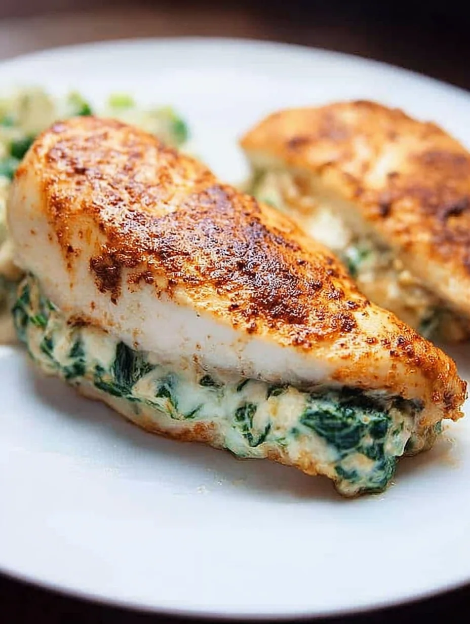 Spinach Stuffed Chicken Breasts