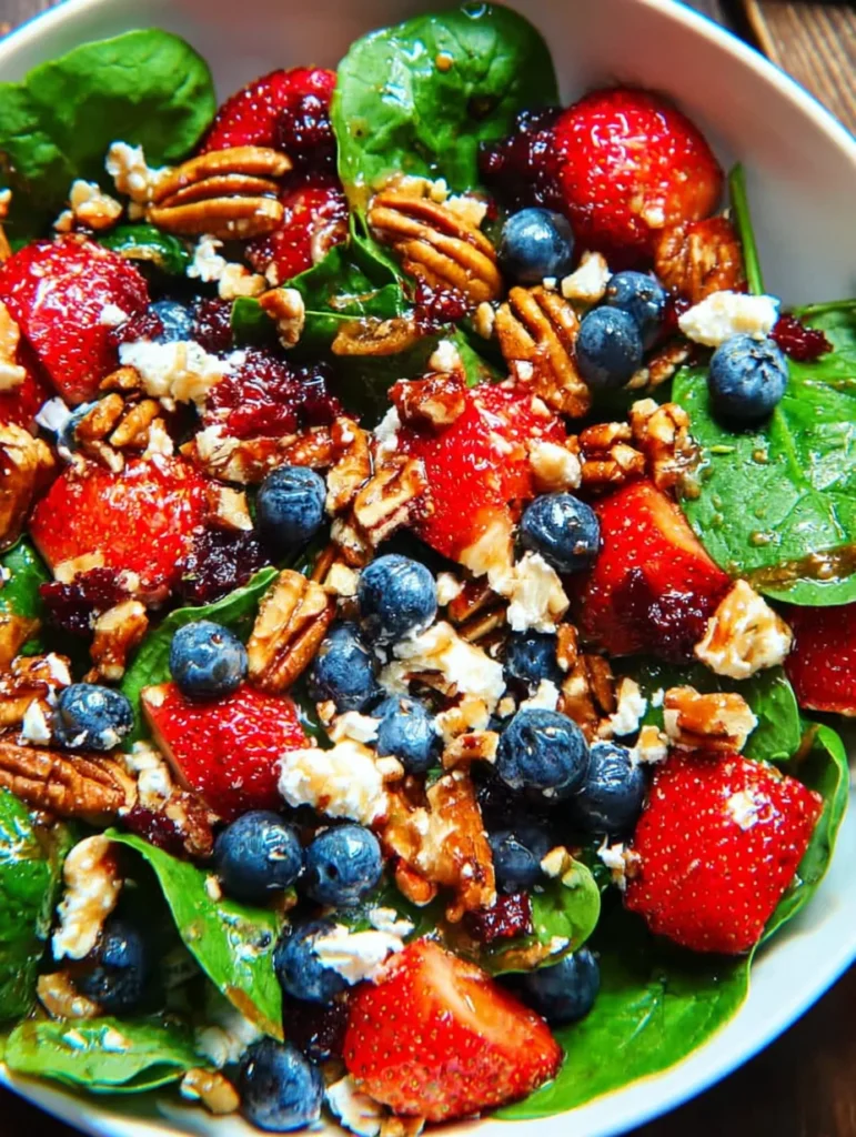 15-Minute Strawberry Spinach Salad