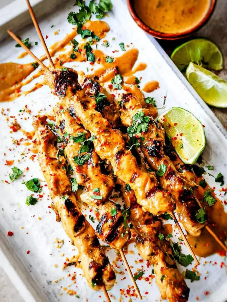 Thai Satay Chicken with Peanut Sauce