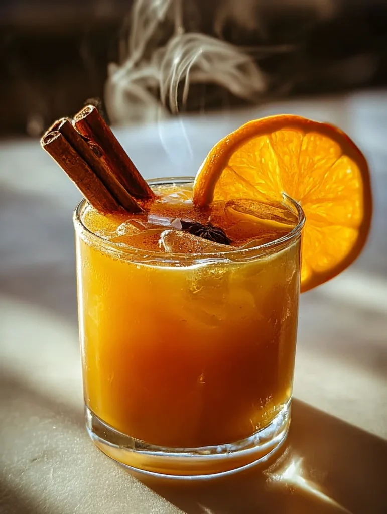 Warm Cinnamon Orange Delight Mocktail