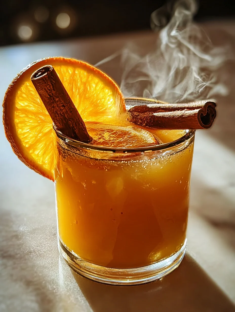 Warm Cinnamon Orange Delight Mocktail