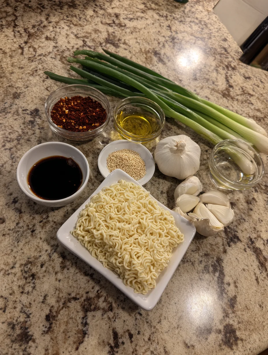10 Minute Sesame Garlic Ramen Noodles